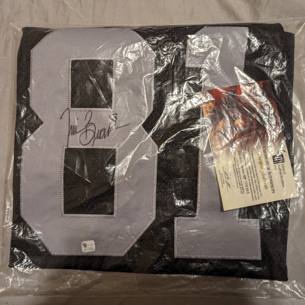 Tim Brown auto #81 Raiders HOF signed authentic Jersey